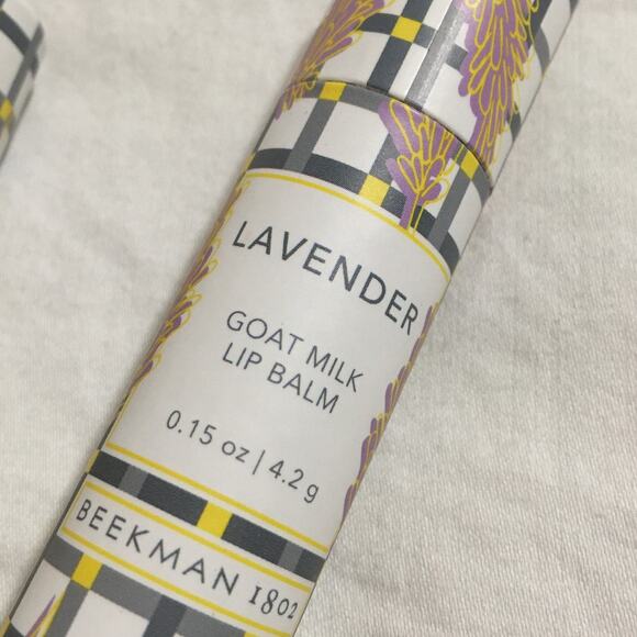 3 - Beekman 1802 Lavender Goat MILk LIp Balm NIB .15 oz Made in the USA - Picture 2 of 4